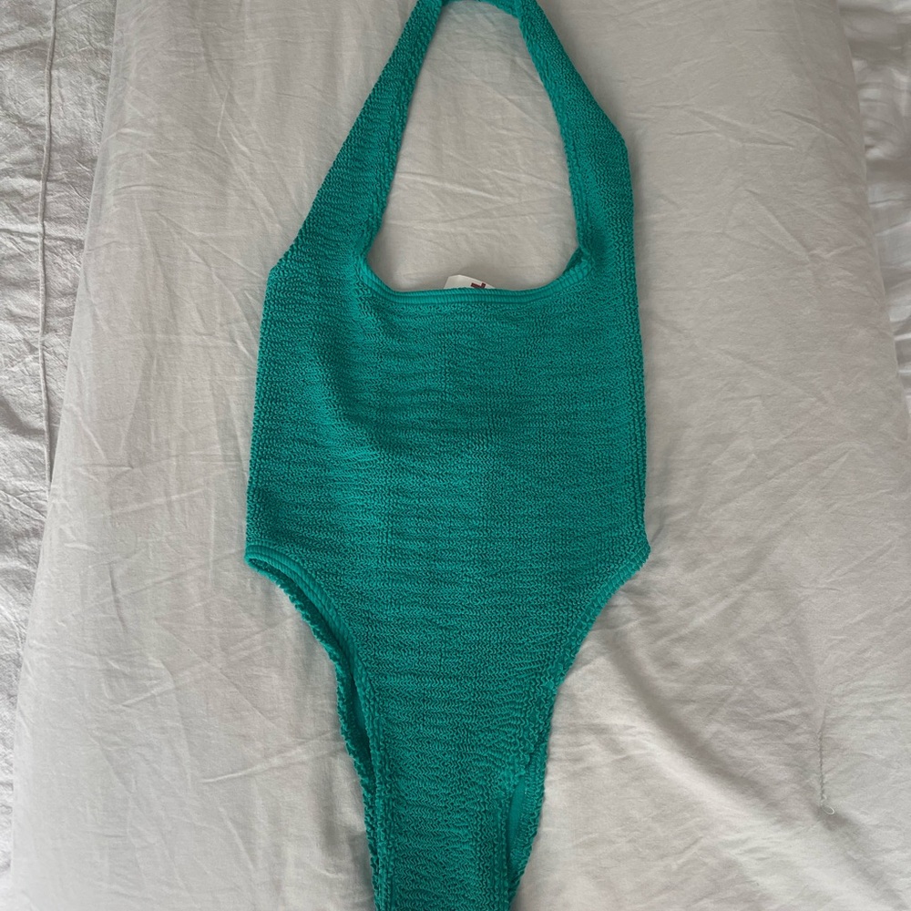 Bond-eye Ava One Piece Teal Authentic Crinkle Swimwear